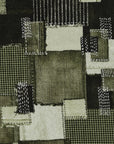 Sashiko Patchwork Print Cotton Twill YGA-89020-1