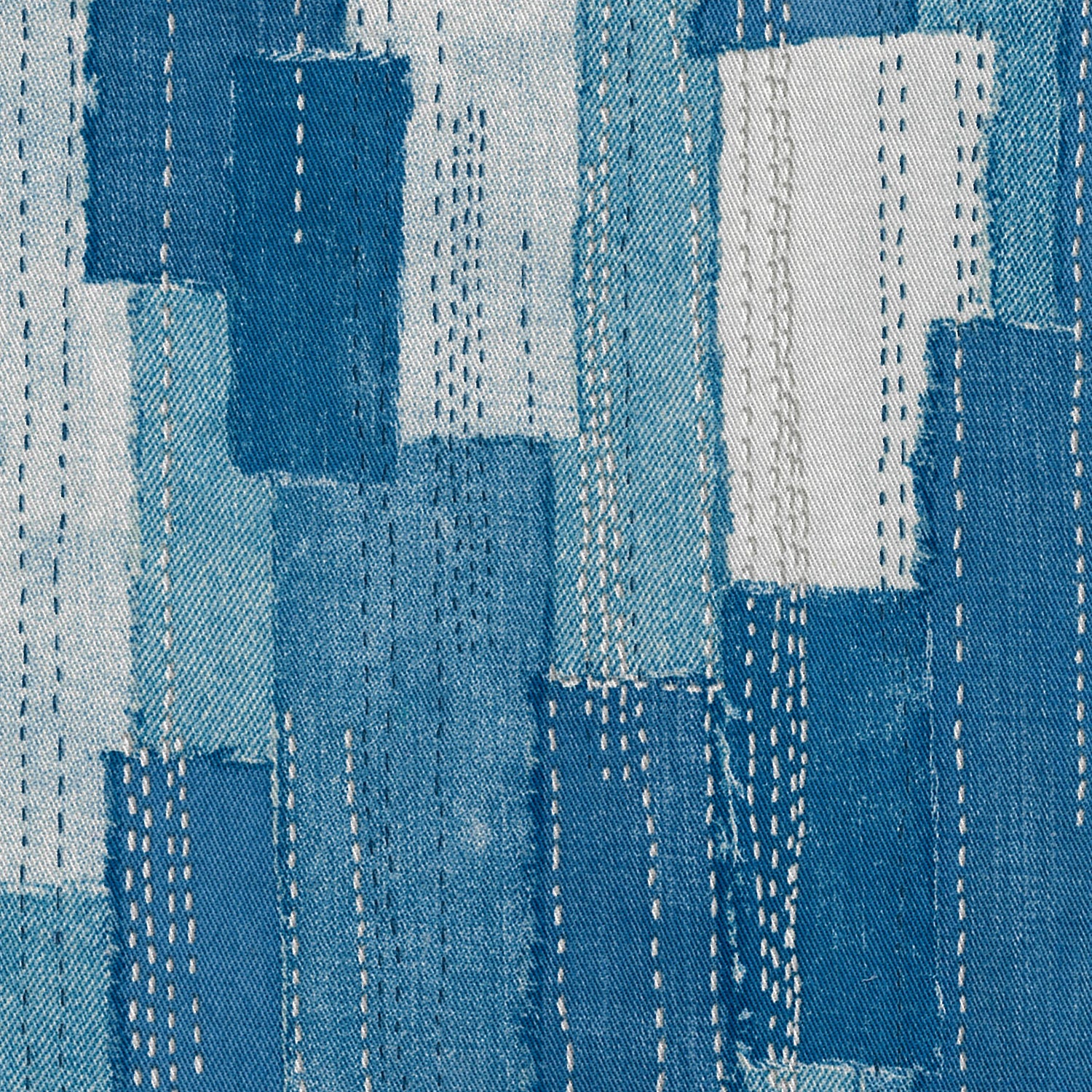 Sashiko Patchwork Print Cotton Twill YGA-89020-2