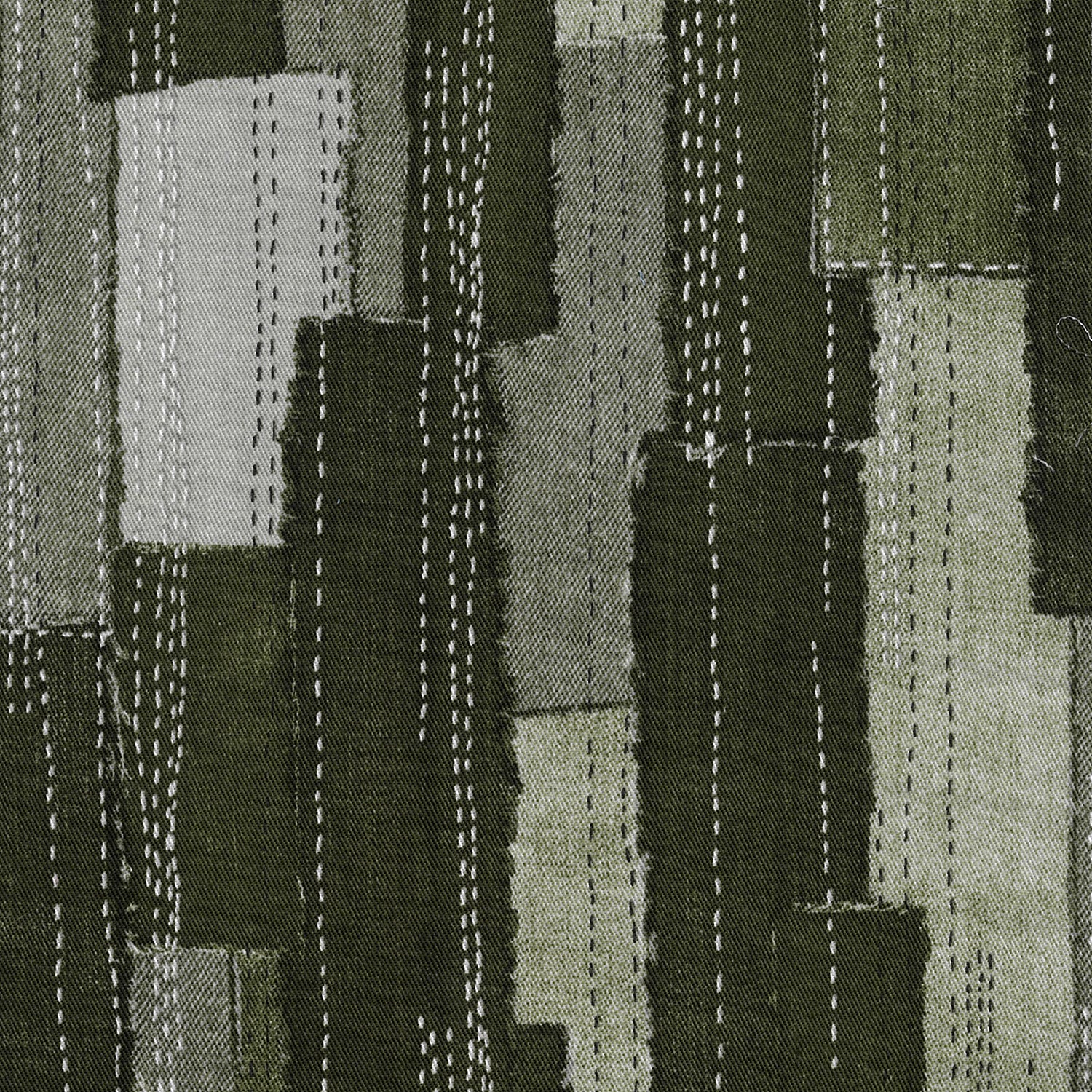 Sashiko Patchwork Print Cotton Twill YGA-89020-2