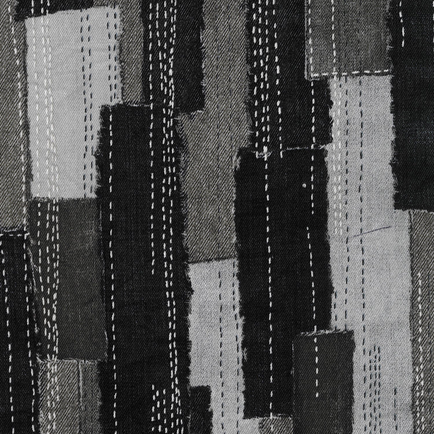 Sashiko Patchwork Print Cotton Twill YGA-89020-2
