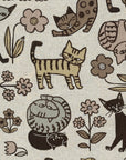 Scandinavian Style Cat Cotton Linen Canvas YGA-89070-1