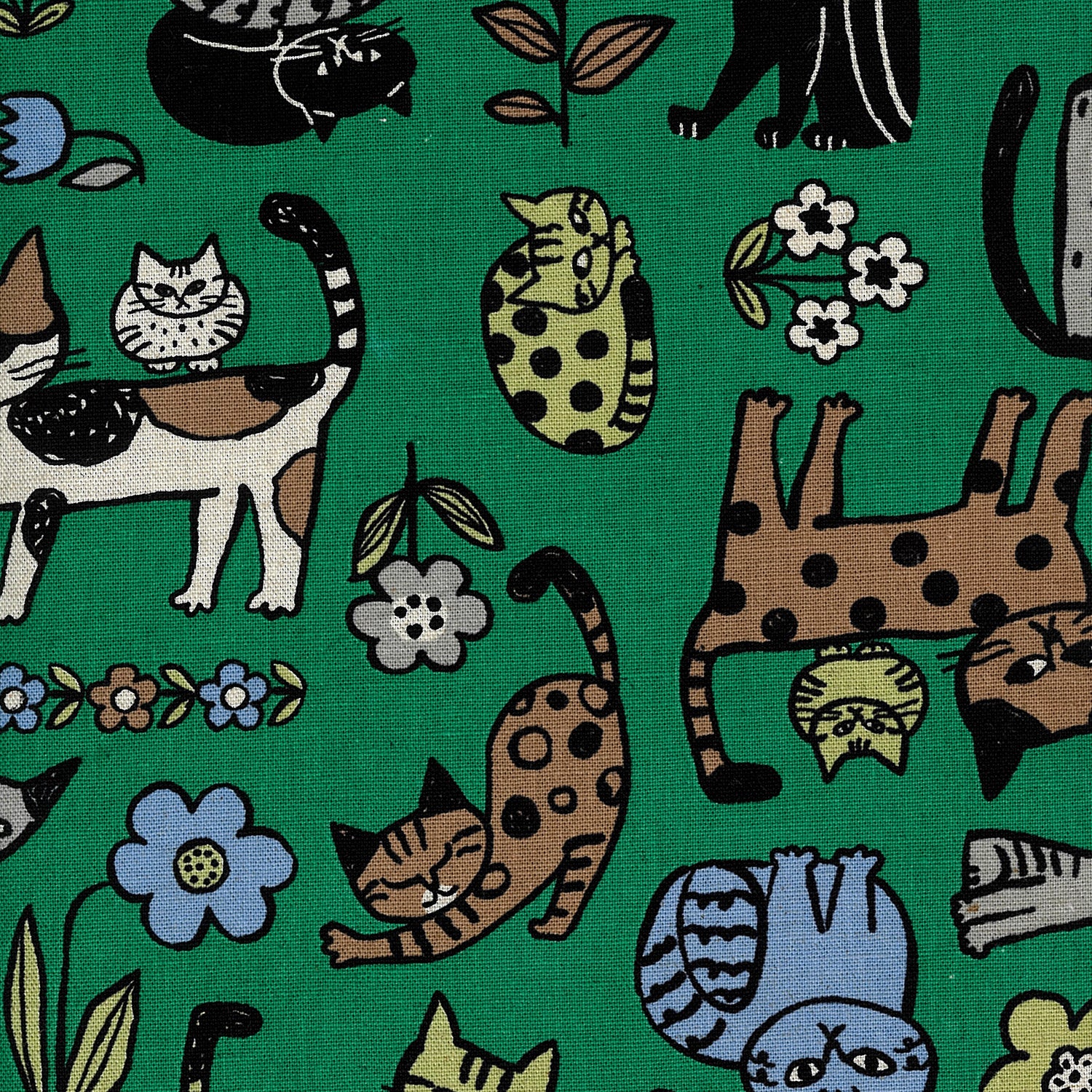 Scandinavian Style Cat Cotton Linen Canvas YGA-89070-1