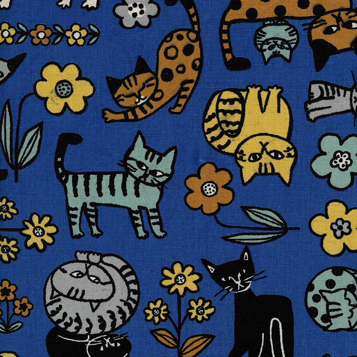 Scandinavian Style Cat Cotton Linen Canvas YGA-89070-1