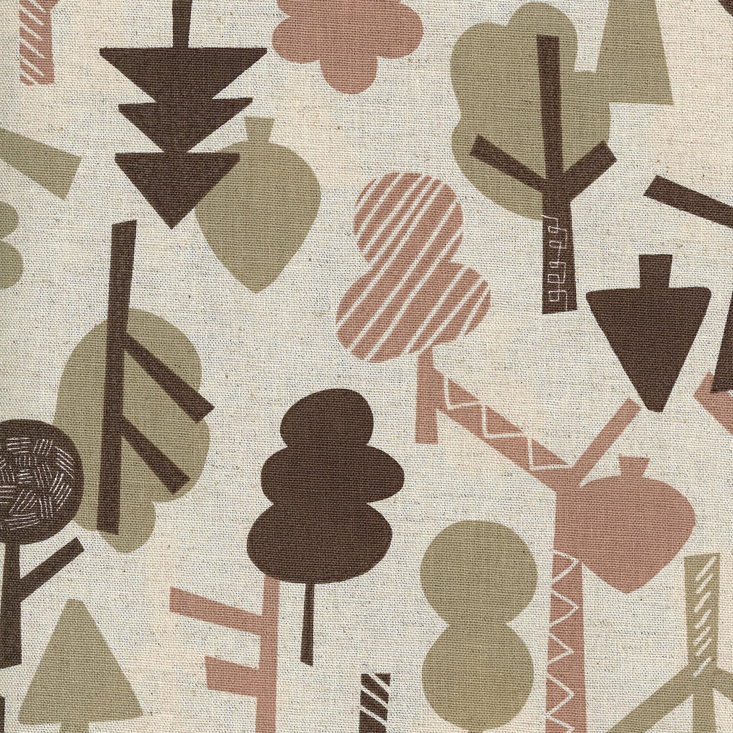 Scandinavian Style Forest Cotton Linen Canvas YGA-89070-2