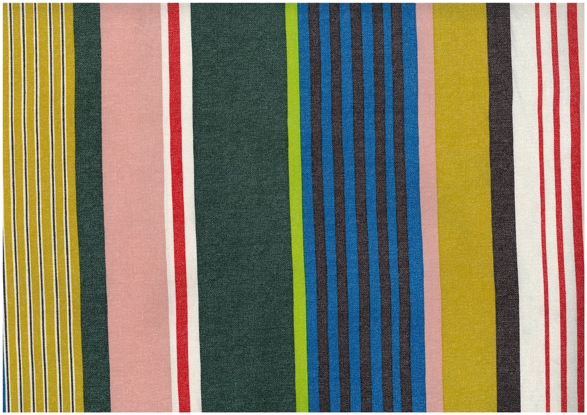 [Fabric Sample] Dynamic Stripes Cotton Oxford