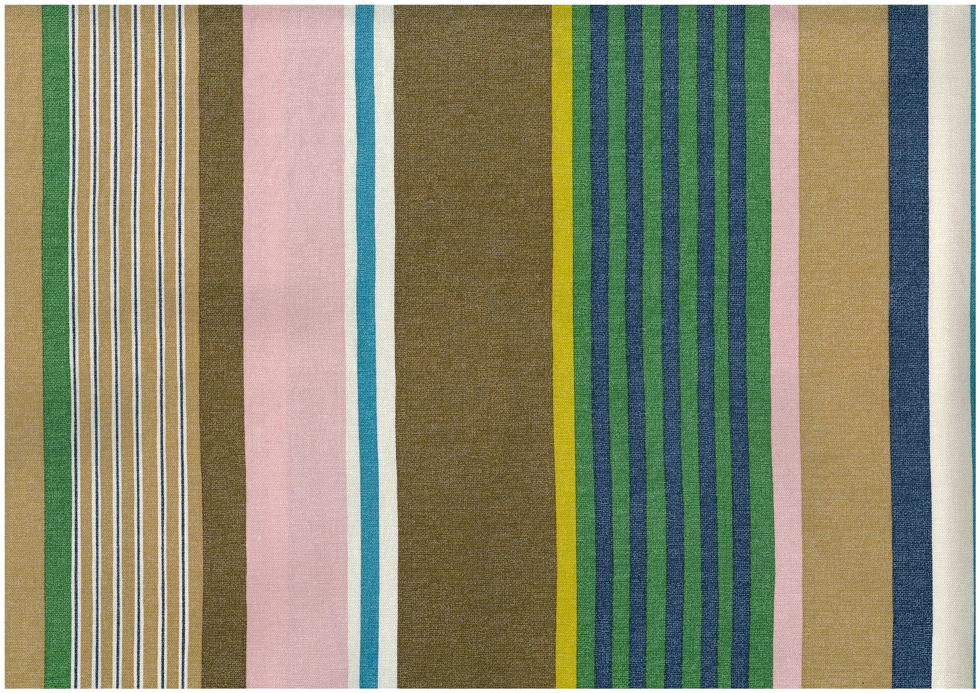 [Fabric Sample] Dynamic Stripes Cotton Oxford