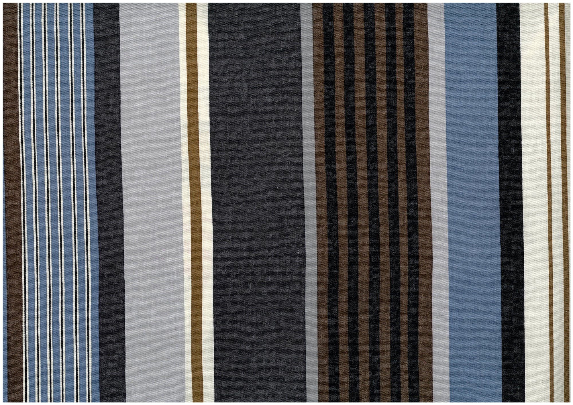 Dynamic Stripes Cotton Oxford - Navy Multi
