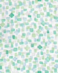 Pastel Geometric Cool Breeze Double Gauze - Green YGA-91090-1