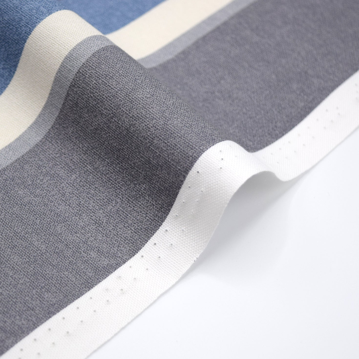Dynamic Stripes Cotton Oxford - Navy Multi