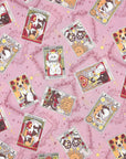 [Fabric Sample] Tarot Cats Cotton Sheeting