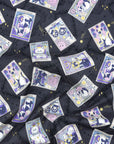 Tarot Cats Cotton Sheeting - Black