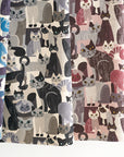 Art Animal Cats Cotton Linen Canvas - Blue YGA-91060-1