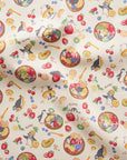 Delicious Animal Acai Bowl Penguin Cotton Oxford - Light Beige YGA-91070-2