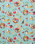 Delicious Animal Acai Bowl Penguin Cotton Oxford - Light Blue YGA-91070-2