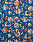 Delicious Animal Acai Bowl Penguin Cotton Oxford - Navy YGA-91070-2