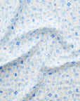 Pastel Geometric Cool Breeze Double Gauze - Blue YGA-91090-1