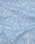 Floral Cool Breeze Cotton Sheeting - Sax Blue YGA-91100-1