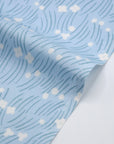 Floral Cool Breeze Cotton Sheeting - Sax Blue YGA-91100-1
