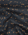 Floral Cool Breeze Cotton Sheeting - Dark Grey YGA-91100-1
