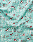 Sea Animals Cotton Sheeting - Turquoise YGA-91110-1