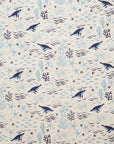 Sea Animals Cotton Sheeting - White YGA-91110-1
