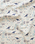 Sea Animals Cotton Sheeting - White YGA-91110-1