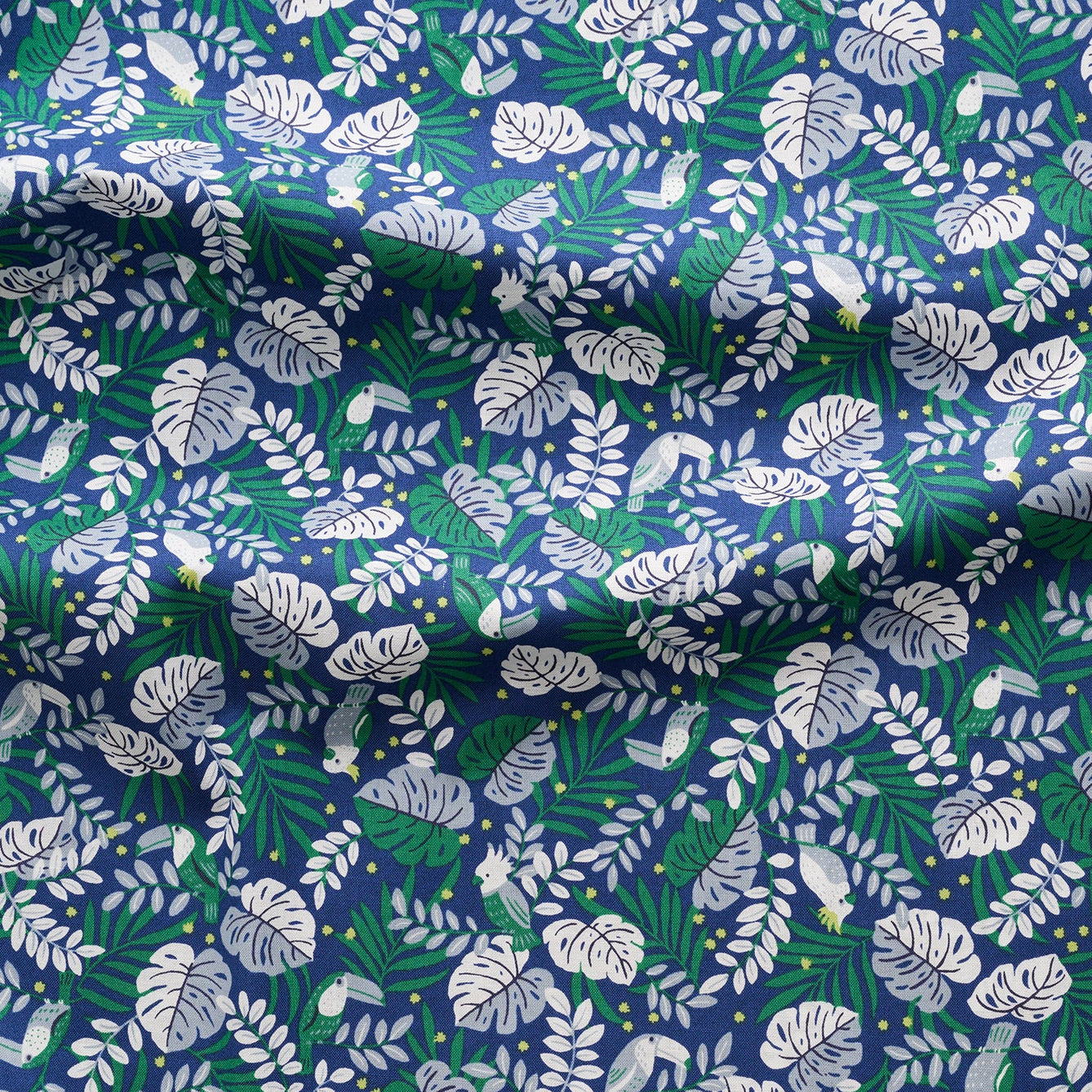 Jungle Animals Cotton Sheeting - Navy YGA-91110-2