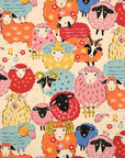 [Fabric Sample] Powerful Animal Sheep Cotton Oxford