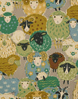 [Fabric Sample] Powerful Animal Sheep Cotton Oxford