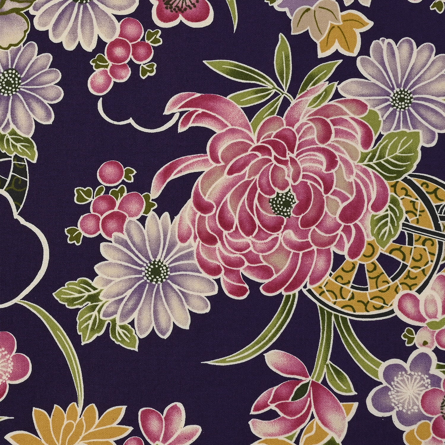 Japanese Floral Prints Cotton Sheeting | Kokka Fabrics