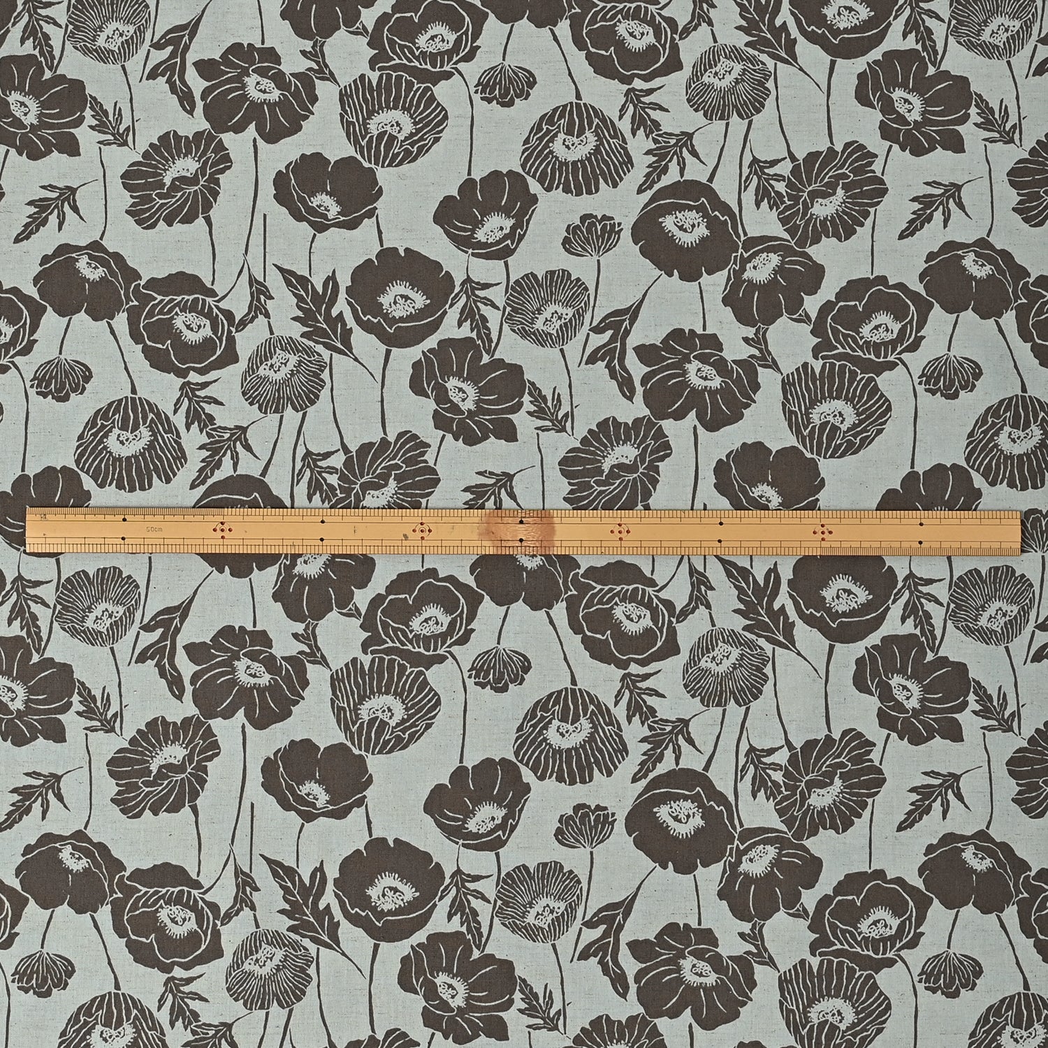 Poppy Flowers Cotton Linen Sheeting