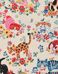 Powerful Animal Cats Flower Garden Cotton Oxford YGA-81050-1