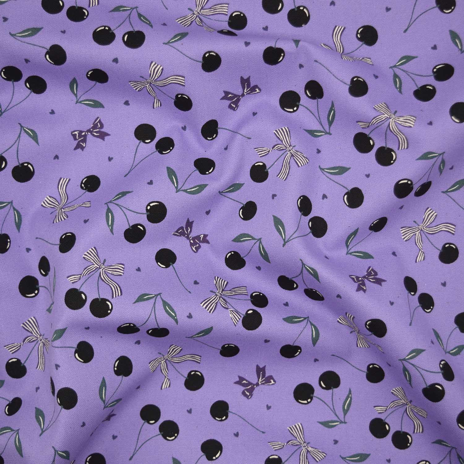 Cherry Bonbon Cotton Oxford - Purple YKA-39020-1