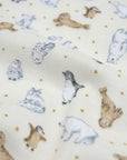 Artic Animals Cotton Double Gauze - Cream