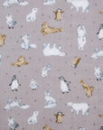 [Fabric Sample] Artic Animals Cotton Double Gauze