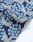 Linnea Blooming Day Cotton Oxford - Blue