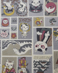 [Fabric Sample] Funny Cats in Japan Cotton Sheeting