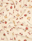 Sweetie Cupcakes Cotton Oxford - White