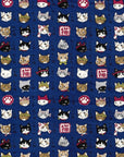 [Fabric Sample] Japanese Cats Cotton Oxford