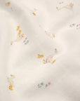 Duck & Flower Cotton Double Gauze - White