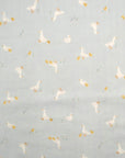 Duck & Flower Cotton Double Gauze - Sax Blue