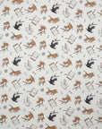 Stubborn Shiba Inu Cotton Oxford - White