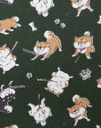 Stubborn Shiba Inu Cotton Oxford - Green