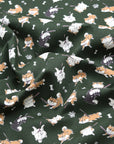 Stubborn Shiba Inu Cotton Oxford - Green