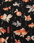 Japanese Goldfish Cotton Oxford - Black