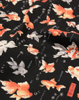 Japanese Goldfish Cotton Oxford - Black