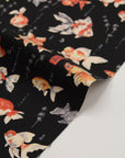 Japanese Goldfish Cotton Oxford - Black