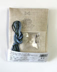 Embroidery Cat Brooch Kit - Hydrangea