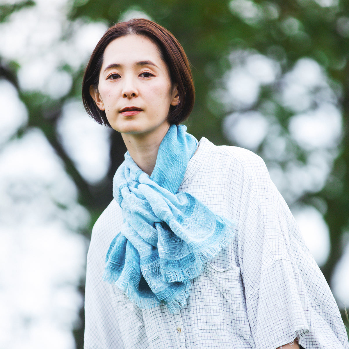 [Kokka Lifestyle] Reversible Cotton Muffler