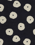 Echino Fluff Cotton Linen Canvas - Black